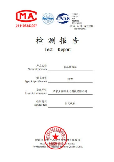 Distribution Box Inspection Report